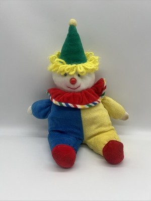 Eden Primary Colors Clown Plush Wind Up Musical Stuffed Toy 13 