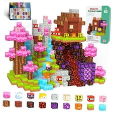 100PCS Magnetic Blocks Magnet Building Cubes Birthday Gifts for 100 Pcs Set