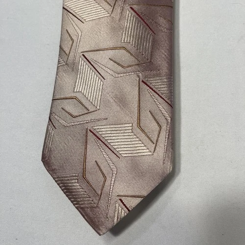 Bolgheri Mens Neck Tie Silk Geometric Italy 100% Silk image 2