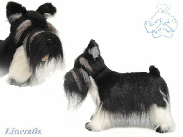 plush schnauzer dog