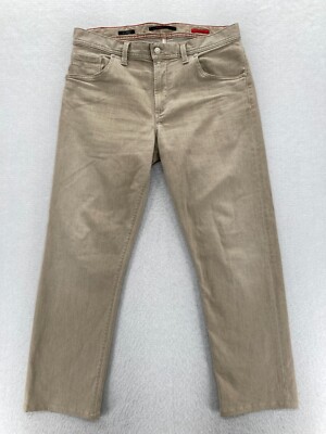 Alberto Stone Jeans Mens 33x28 Modern Fit Brown Dynamic Superlift Denim Stretch