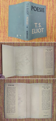 T.S. Eliot POESIE 1 edizione Bompiani 1961. Saggio Roberto Sanesi, testo inglese - Picture 8 of 19