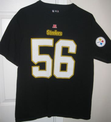 NFL Pittsburgh Steelers #56 LaMarr Woodley Shirt Large by NFL Team