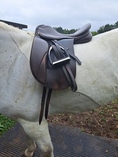 Medium wide  17'' brown gfs dressage saddle