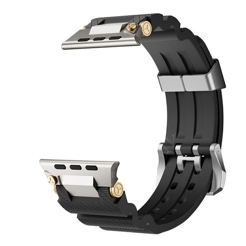 Cinturino Silicone per Apple Watch Ultra 2 49mm Serie 10 9 8 7 6 5 4 3 42mm 46mm - Foto 31 di 94
