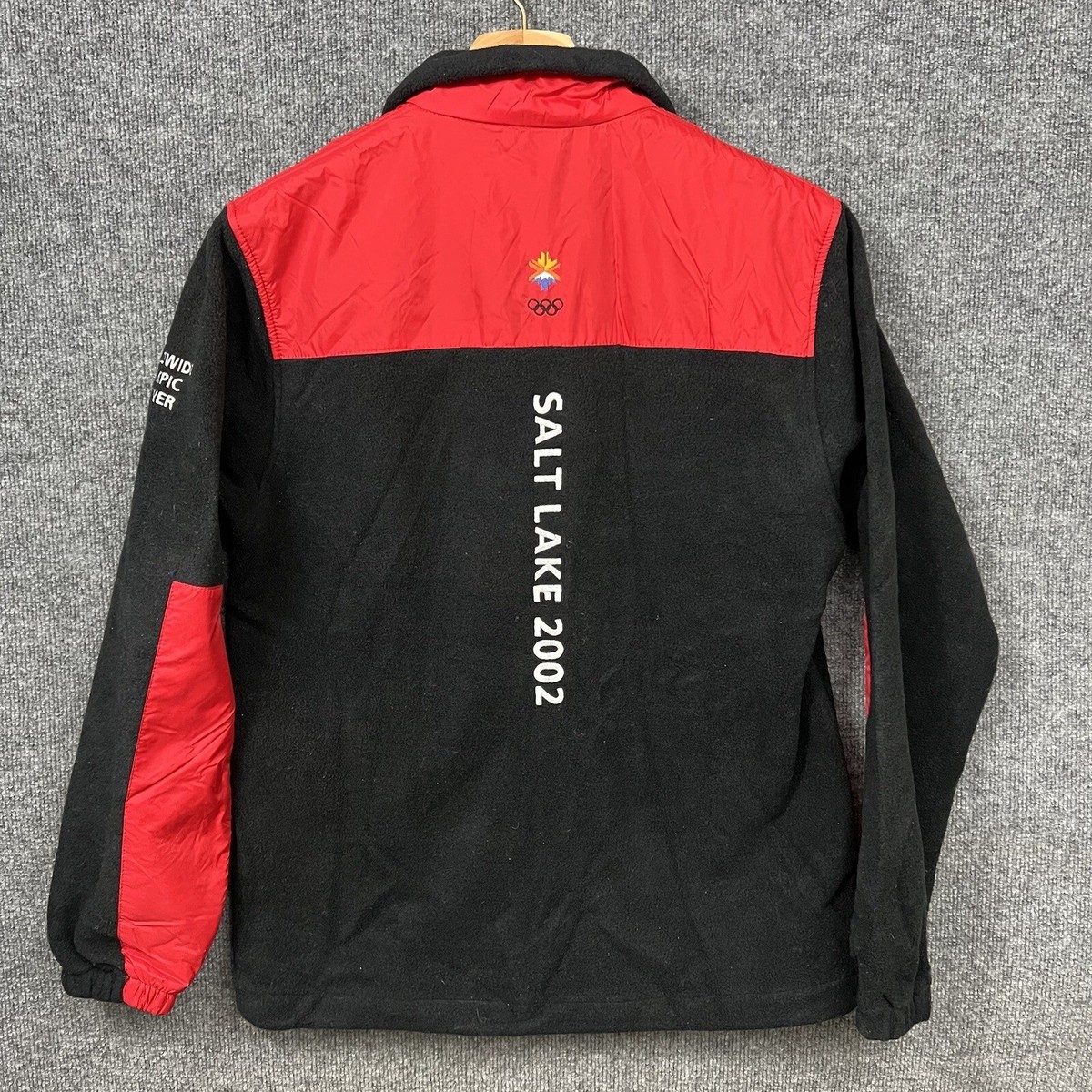 2002 Olympics Salt Lake City Black & Red CocaCola Fleece Jacket
