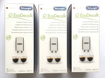 3 x DeLonghi SER 3018 EcoDecalk Entkalker für Kaffeevollautomaten 500ml DLSC 500