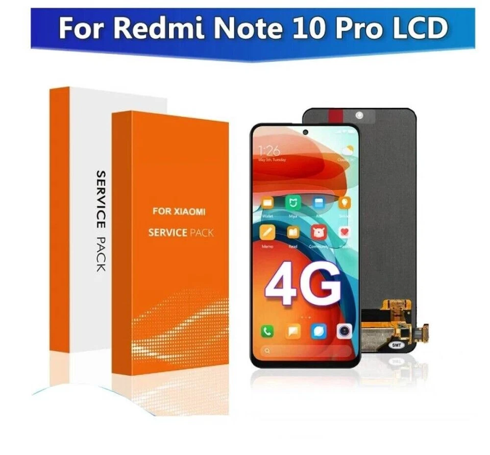 For  Xiaomi Redmi Note 10 Pro 4G Black No Frame OLED Screen Display Digitizer UK - Image 2 of 2