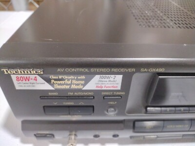 Technics ヴィンテージ・オーディオ・システム Technics SA-GX490 AV Receiver Digital AM FM Tuner Surround Stereo