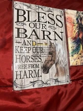 Bless Our Barn Metal Sign& Folder
