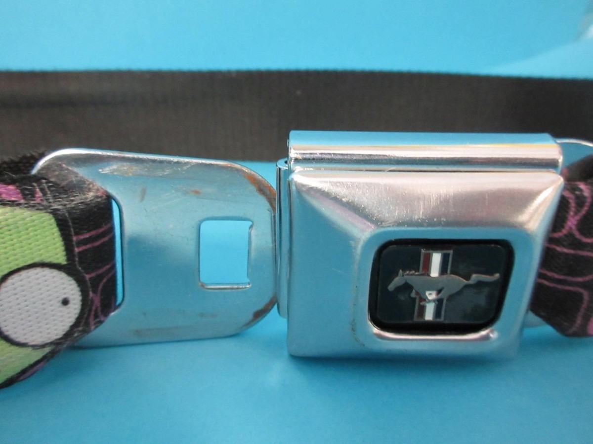 Rare Buckle Down Invader Zim GIR Ford GM Seatbelt Adjustable Belt Buckle-Down Invader Zim Checkered Seat Belt Belt | Hot Topic main image 2