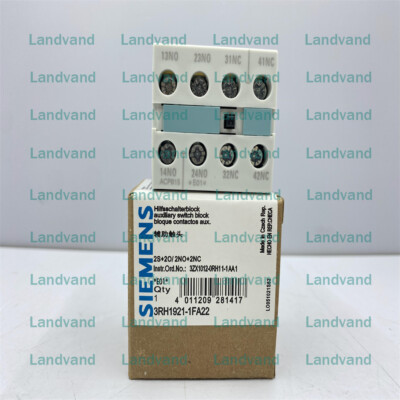 1PC NEW Siemens 3RH1921-1FA22 Auxiliary Switch Block 1 year warranty ...