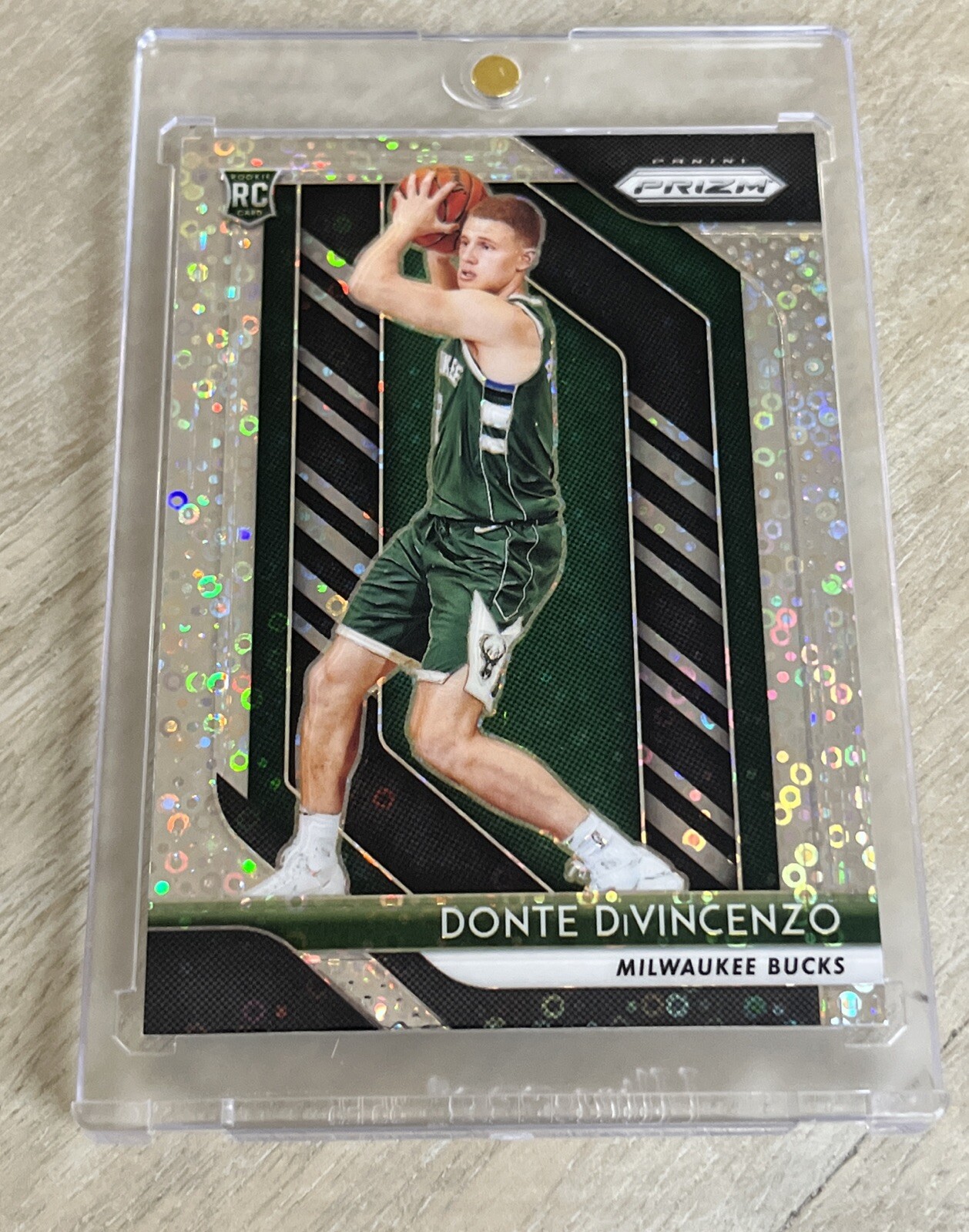 Donte DiVincenzo 2018-19 PRIZM Fast Break SIlver Disco ROOKIE RC SP Bucks 🔥📈🤑