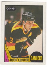 1987-88 O-PEE-CHEE # 256 DOUG LIDSTER CANUCKS OPC HOCKEY - NICE AND NO CREASES !