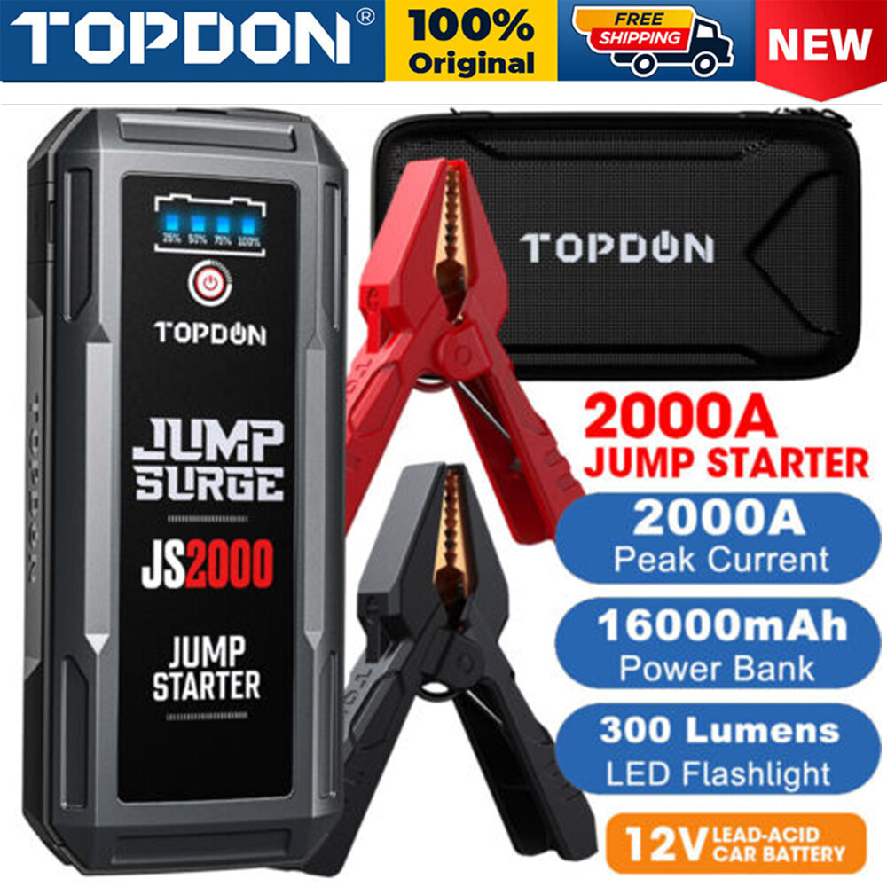 TOPDON Power Bank JS1500, 1500 A 12 V Booster Di Avviamento - Foto 11