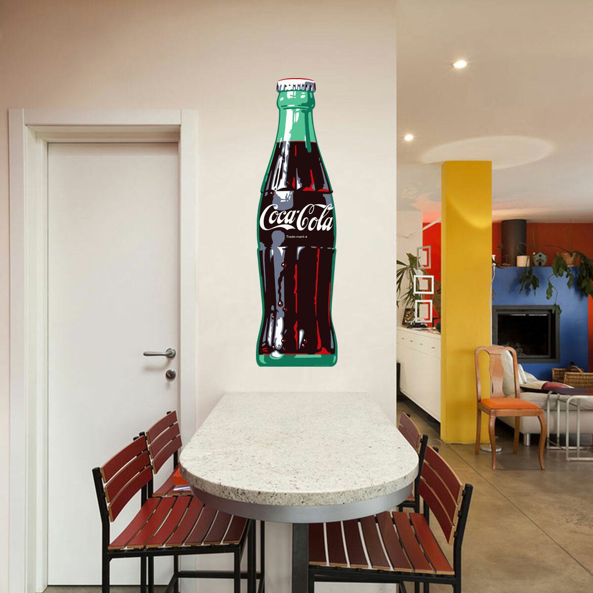 Coca-Cola Ice Cold 1960s Style Bottle Decal Officially Licensed