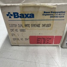Baxa Custom Dual Rate Infuser