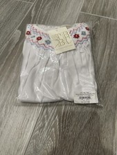 NWT The Beaufort Bonnet Company Sandy Smocked Bubble 3T