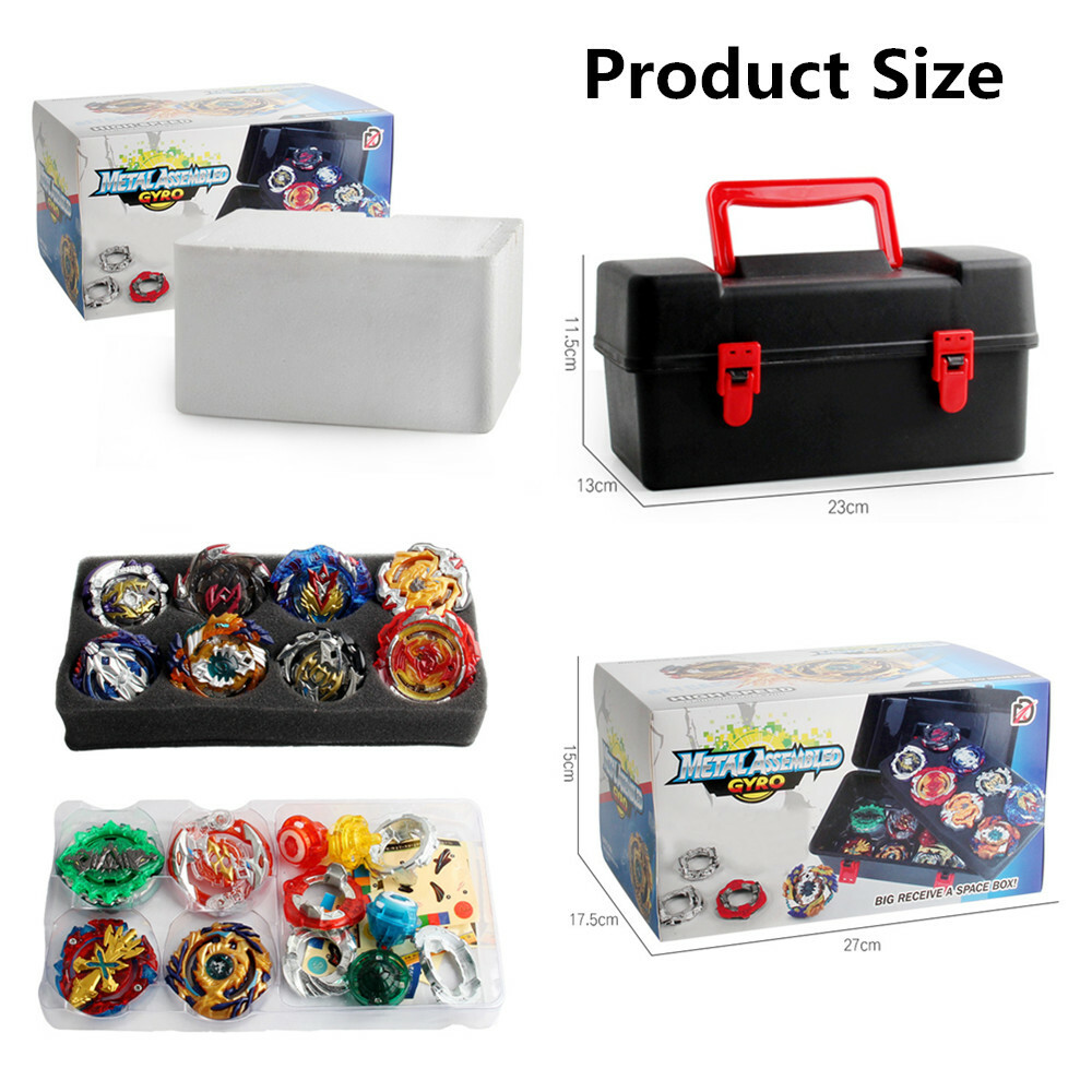 12en1 Gyro De Combat Set – Arène Beyblade X, 12 Toupies Turbo + Lanceurs, Boîte Rangement, Jouet Bataille Enfant
