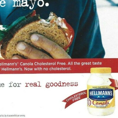 Hellmann's Canola Mayonnaise Print Ad, Hellmann's Magazine Ad, Hellmann's Ad