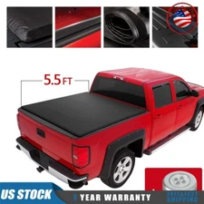5.5ft Soft Roll Up Tonneau Cover For Nissan Titan 66" Short Bed 2004-2015