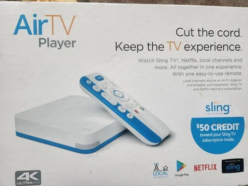 Sling TV AirTV Player 4K Media Player in box w/ Voice Remote