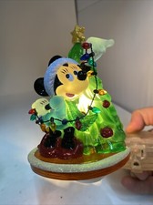 Disney Minnie Mouse Christmas Tree Night Light Plug In - Tested Works