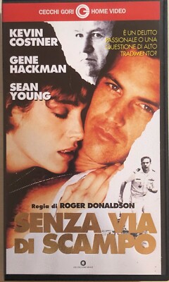 Senza via di scampo VHS di Roger Donaldson, 1987, Cecchi Gori Group