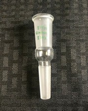 Chemglass 14/35 Inner, 19/38 Outer Joint Glass Enlarging Connecting Adapter