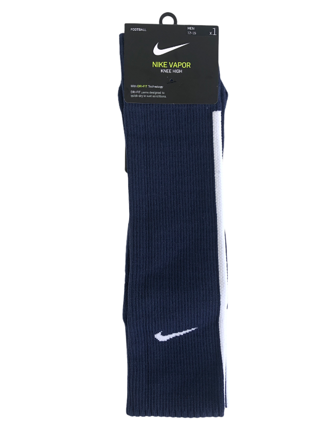 Nike VAPOR Knee High Football Soccer Socks Men's Medium 6-8 Navy