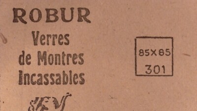 Verre De Montre Bomber Base Plate Carré 22.5 Mm ROBUR N.329 Acrylique - Neuf Sans étiquette