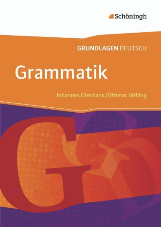 Thumbnail - Grundlagen Deutsch. Grammatik. Neubearbeitung | Johannes Diekhans (u.