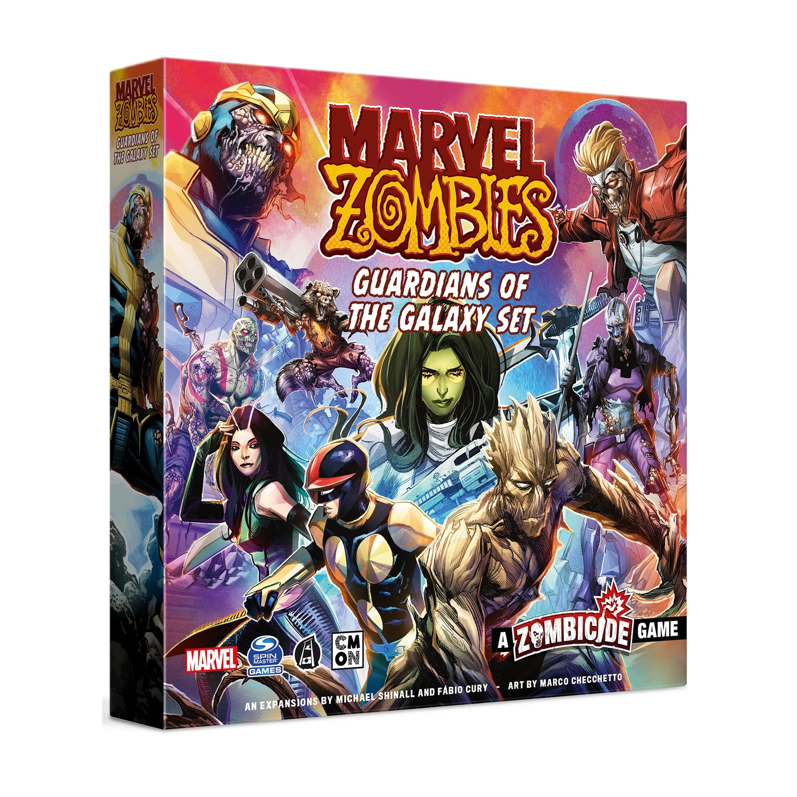 CMON   Marvel Zombies: Guardians of the Galaxy Set   Miniatures Board Game   Age