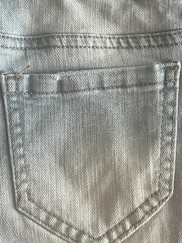 Mudd Brand Girls Light Blue Denim Embroidered Shorts, Youth Sz 7 - Picture 15 of 17