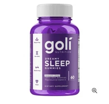2 PACK Goli Nutrition Dreamy Sleep Gummies  60 gummy