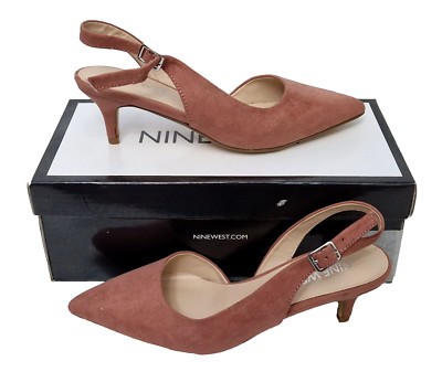 Nine West Damenschuhe schöne Haze rostfarben Wildleder-Stilettoabsatz UK 3 UVP 89 £