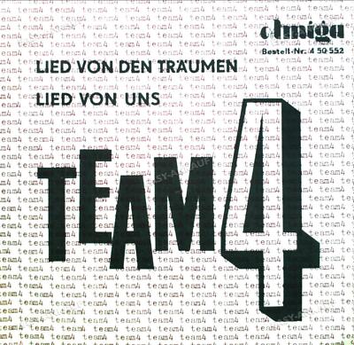 Team 4 - Lied Von Den Träumen / Lied Von Uns 7'' AMIGA (VG/VG) .