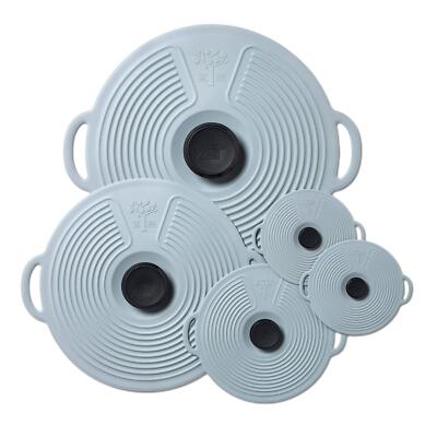 Zeal Classic Deckel, Lebensmittel-/Pfannendeckel, luftdichte Dichtung frisch halten Deckel, 5er Set
