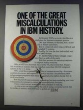 1980 IBM Computers Ad - One Of Great Miscalculations