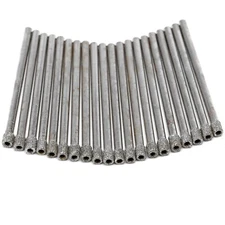 20Pcs 3mm 1/8" Diamond Hole Saw Core Glass Drill Bits Masonry Tools for Stone