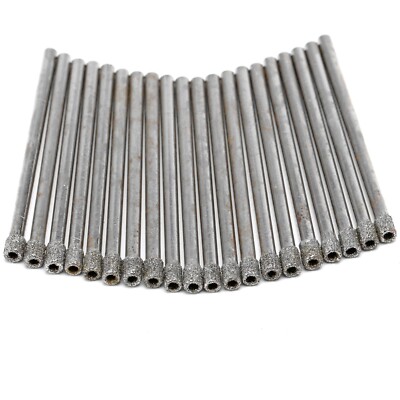 20Pcs 3mm 1/8'' Diamond Hole Saw Core Glass Drill Bits Masonry Tools for Stone