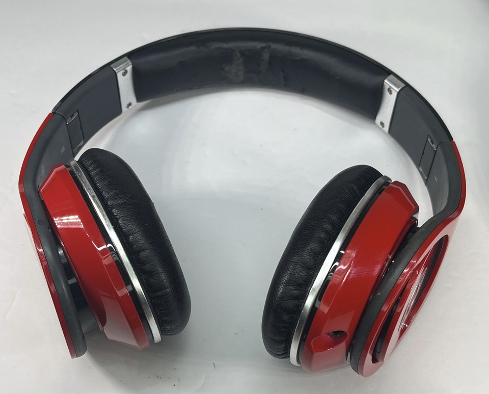 Monster Beats By Dr Dre STUDIO 1.0 Wired Over Ear Headphones, Red Black