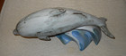 11 x 5.5 inch Ceramic Dolphin Table / Shelf Ornament, Numbered 189 on Bottom — photo 4