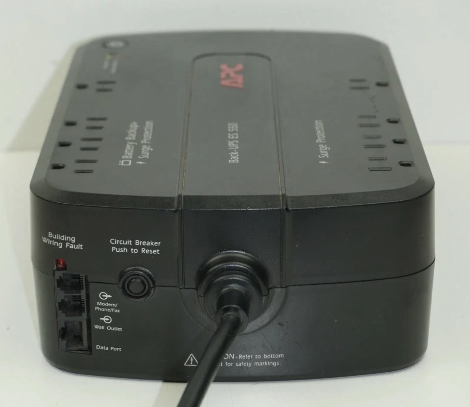 APC | BE550G | Back-UPS ES 550 Uninterruptible Power Supply 120V 330W w/New Batt - Image 2 of 3