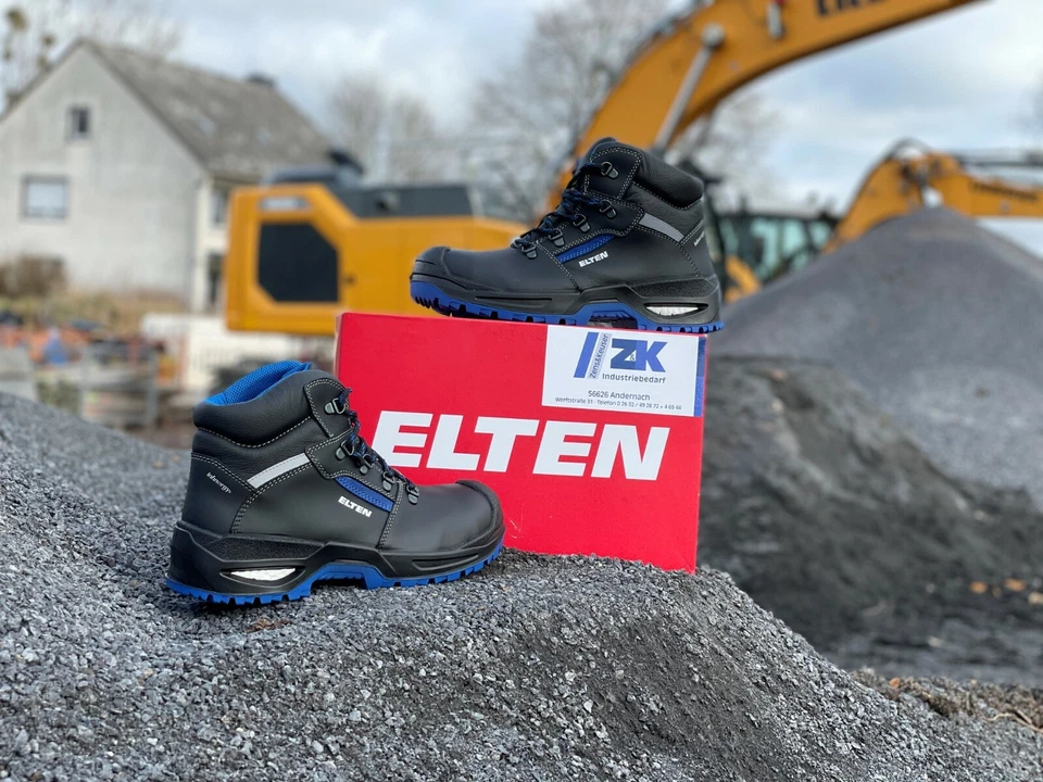 ELTEN Sicherheitsschuhe LEONARDO XXSG black-blue S3 WELLMAXX Sohle NEU!! 768711