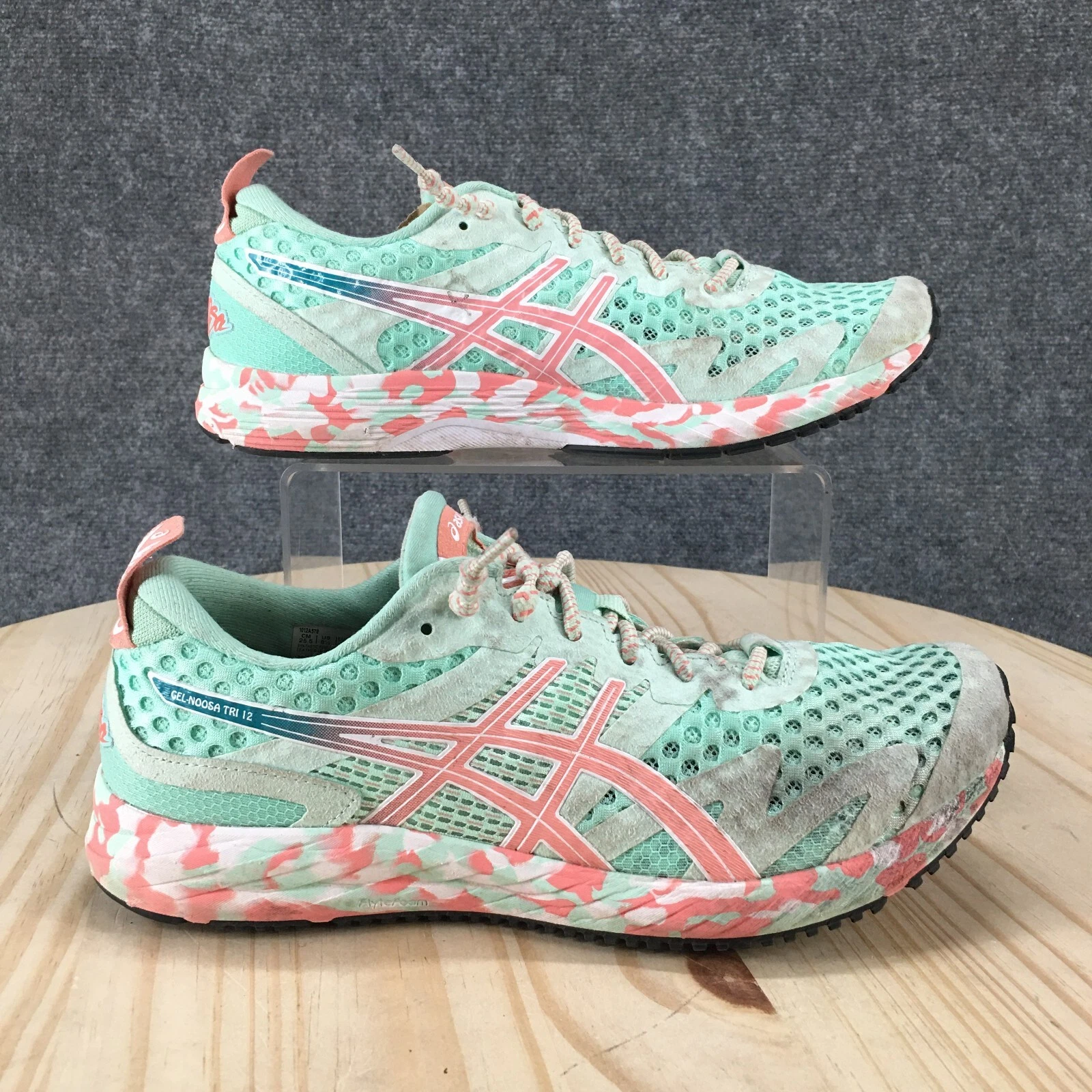 Scarpe Asics donna 8 5 Gel Noosa Tri 12 sneakers beige stringate sportive 1012A578