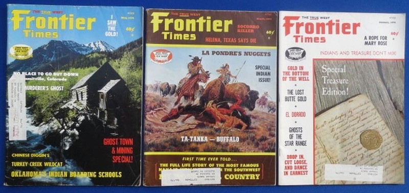 Lot of 6 Frontier Times Magazines Magazine Western 1974