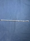 Tennis Style Bracelet 8" Womans Sterling Silver White Topaz