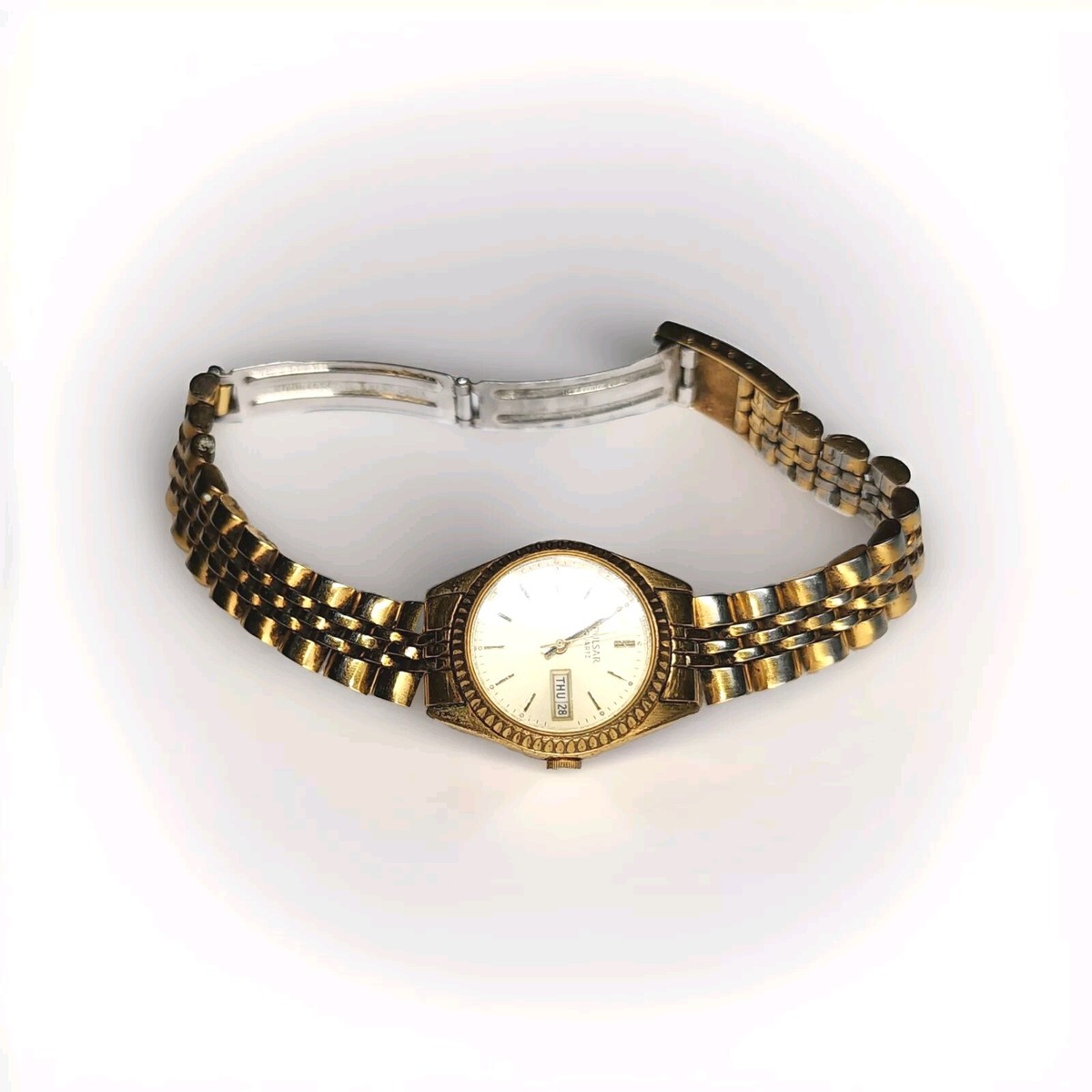 【希少】SEIKO　Pulsar　ビンテージダイバー Vintage Pulsar Seiko Gold Quartz Dial Day/Date Watch V783