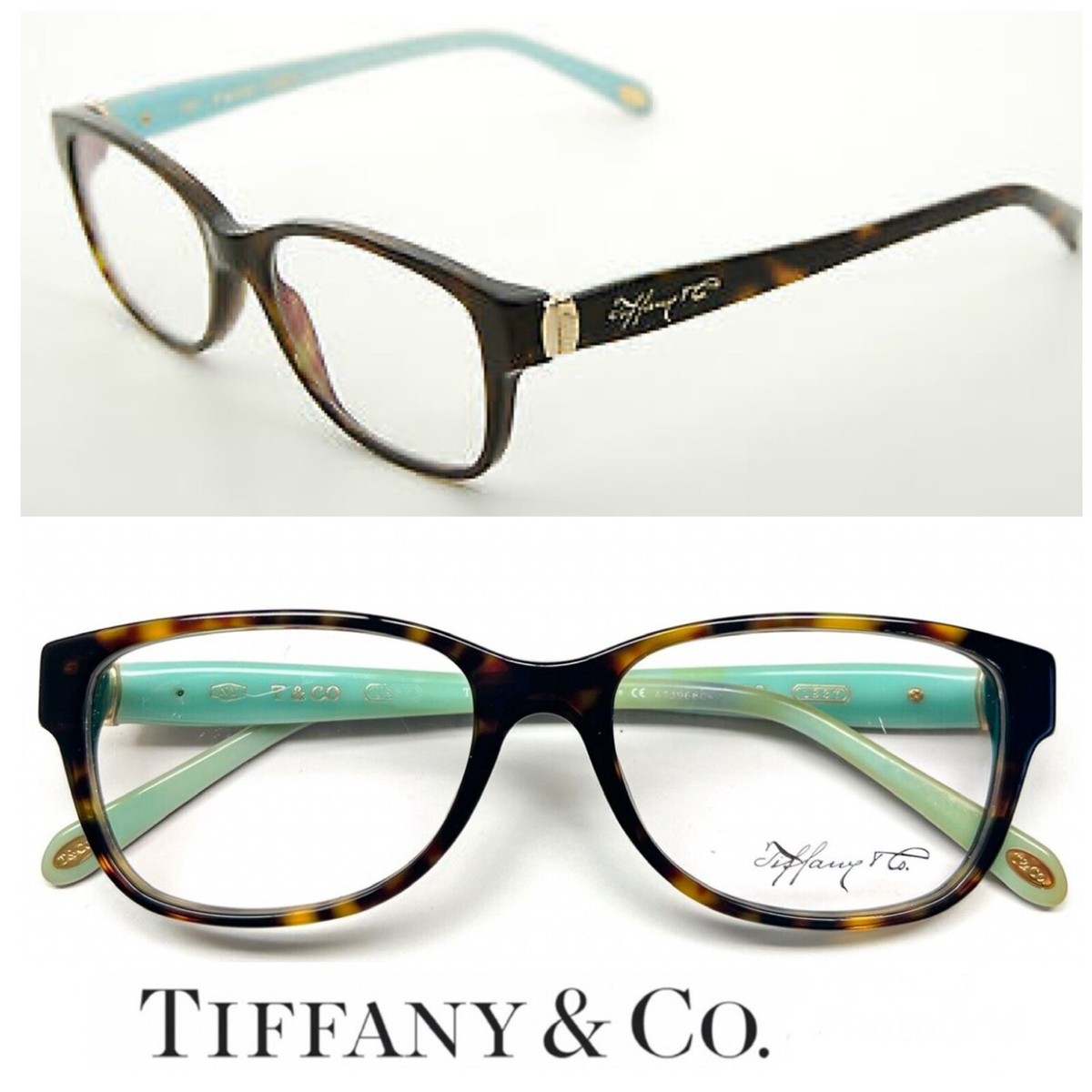 Tiffany & Co. Taupe Frame Eyeglasses with Tiffany Blue Case Tiffany & Co TF2284B 8055 Glasses - US main image 2